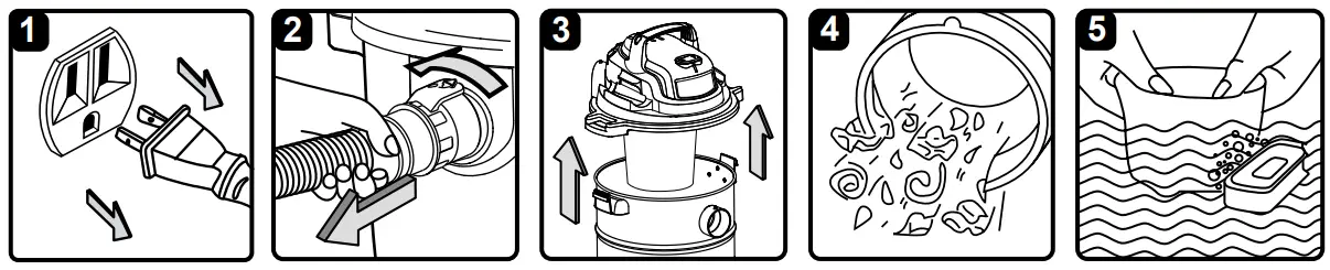 Vacmaster VOC507S Dry and Wet Vacuum Cleaner - MAINTENANCE