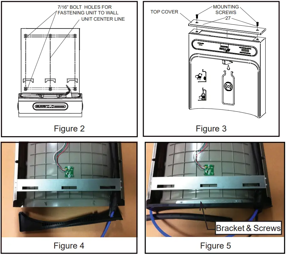 Elkay Latin America LZO8WSS2KWN Bottle Filling Station and Cooler - Bottle Filler Mounting