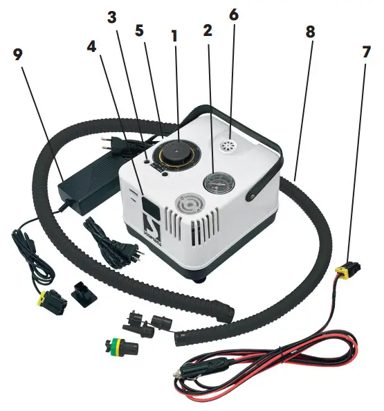 SCOPREGA GE21-1A Electric Inflator - fig 1
