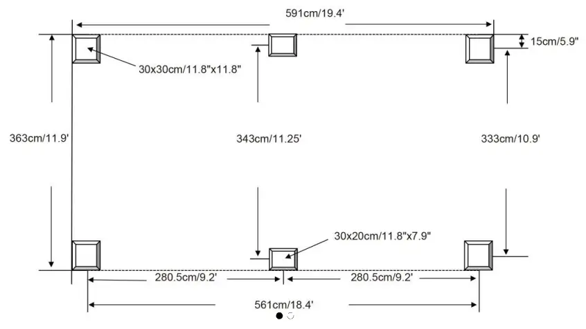 domi outdoor living 12 Foot x18 foot Hardtop Gazebo with Double Roof - Fig 1