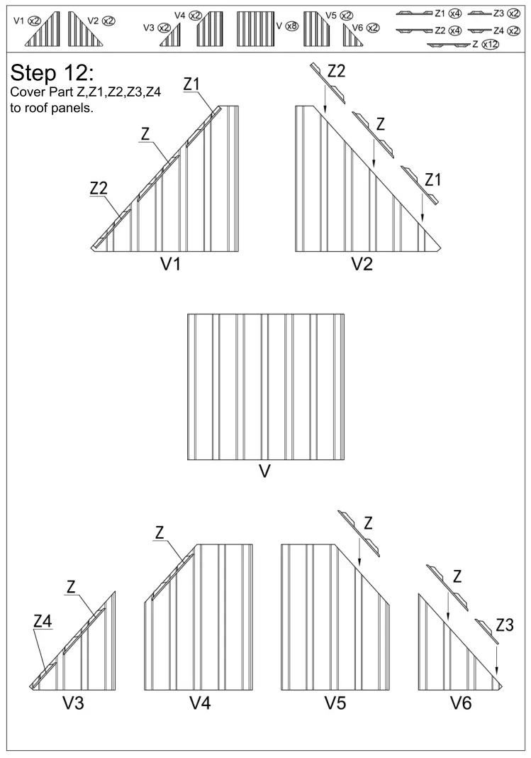 domi outdoor living 12 Foot x18 foot Hardtop Gazebo with Double Roof - Fig 15