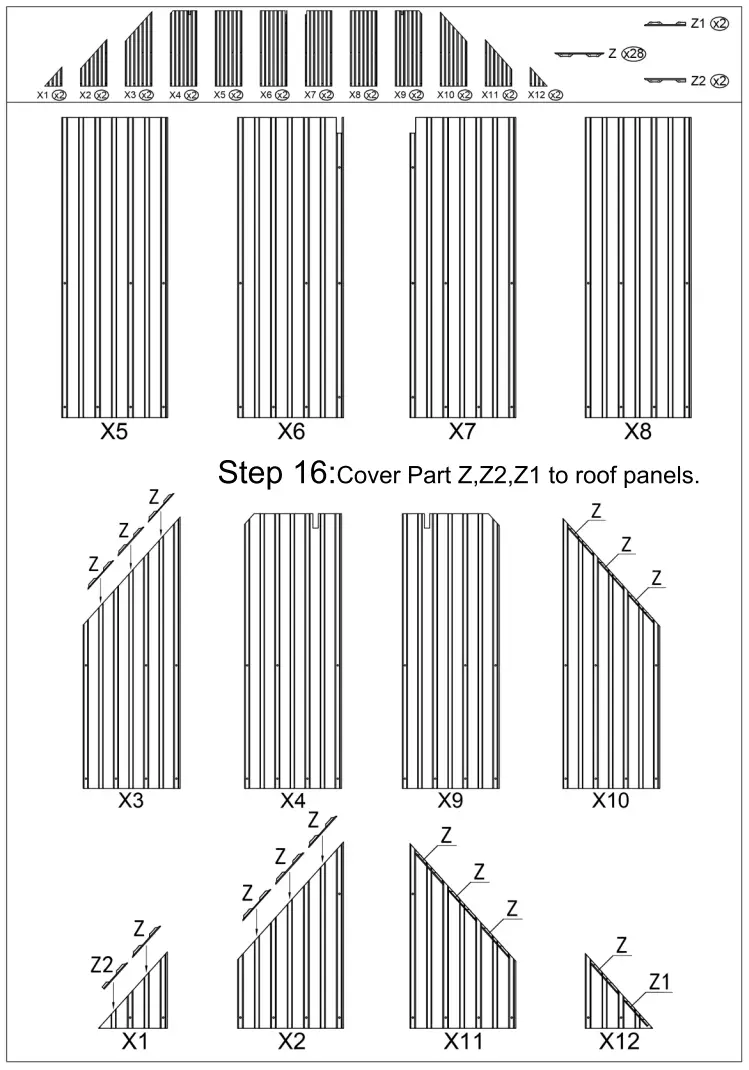 domi outdoor living 12 Foot x18 foot Hardtop Gazebo with Double Roof - Fig 19