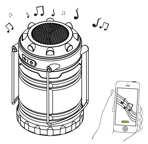 NINGBO STAR SL273 Camping Lamp Speaker - fig 3