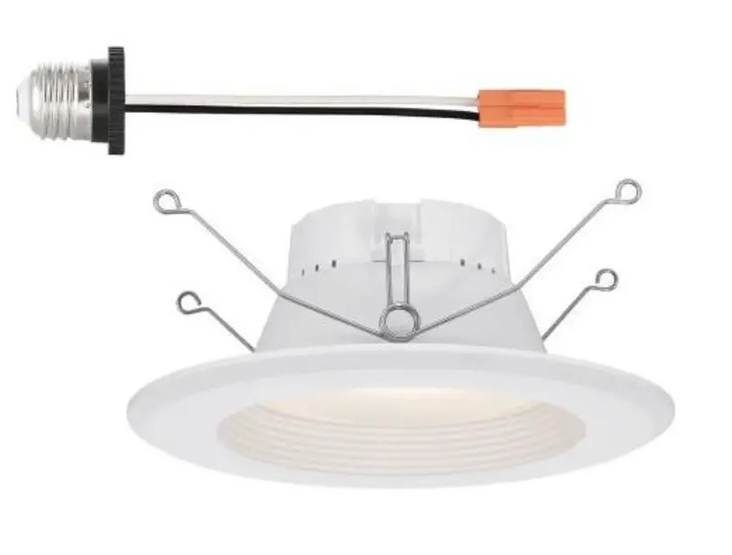 EnviroLite EVL6733D 8-Watt LED Downlight Baffle Retrofit Trim Dimmable