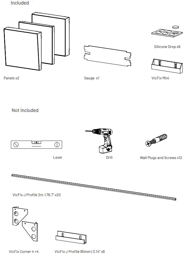 VICOUSTIC Cinema Piano VMT Premium Acoustic Treatment Panel - MATERIAL NEEDED