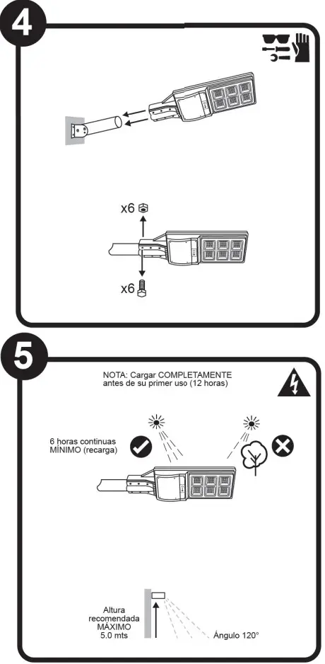 tecnolite 60SOLLED131VCD65N Outdoor LED Solar Wall Light - Figure 3