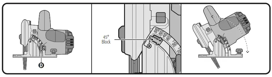TRUPER SICI-7-1-4N4 Circular Saw - Cutting Angle