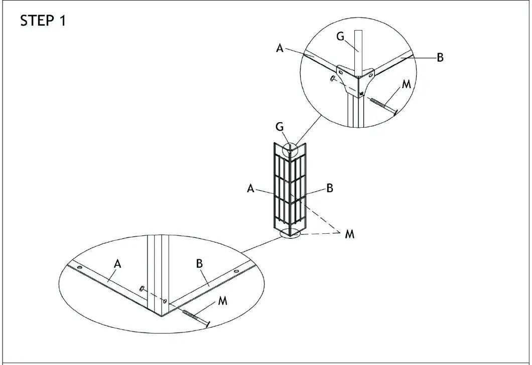 Outsunny 01-0153 Garden Pavilion Tent Shelter 3