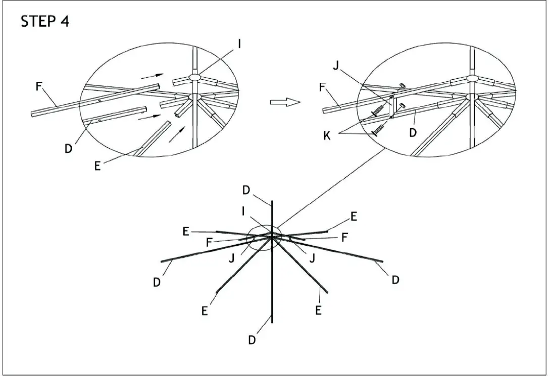 Outsunny 01-0153 Garden Pavilion Tent Shelter 6