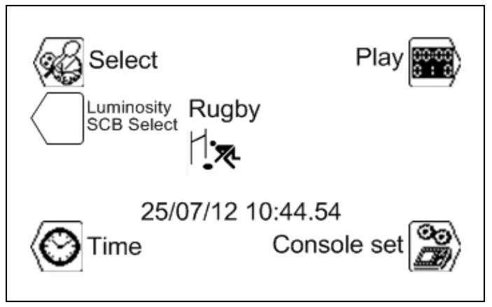 SWISS TIMING 3412.514.02 VEGA CONSOLE - MAIN MENU