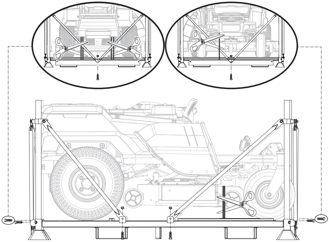 RYOBI RYRM8003, RYRM8003CAN Electric Zero Turn Mower - during shipping