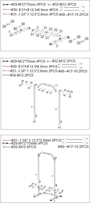 SUNNY-HEALTH-FITNESS-SF-XF920020-Essential-Series-Smith-Machine-Squat-Rack-fig-3