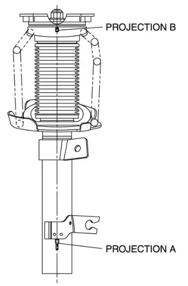 MAZDA 2010 3 L4 2 5L Suspension Strut Shock Absorber - absorber 1