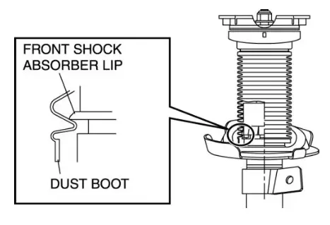 MAZDA 2010 3 L4 2 5L Suspension Strut Shock Absorber - bottom
