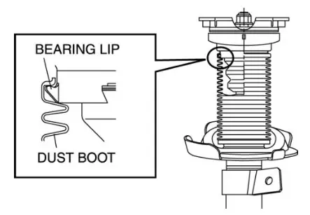 MAZDA 2010 3 L4 2 5L Suspension Strut Shock Absorber - hooking