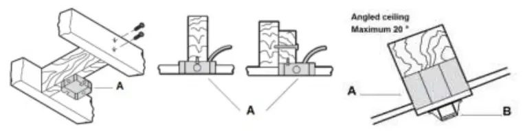 FUFU GAGA KF02022701 66 Inch Integrated LED Indoor Black Ceiling Fan - Outlet Box