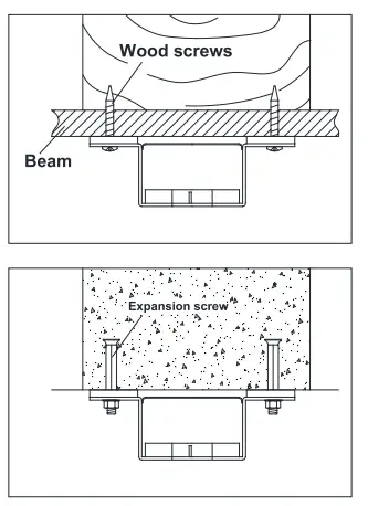 FUFU GAGA KF02022701 66 Inch Integrated LED Indoor Black Ceiling Fan - Wood Screws