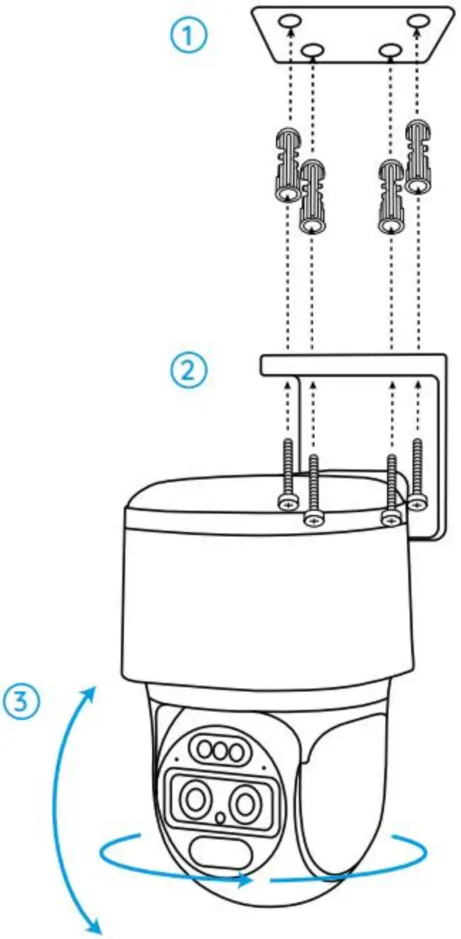 reolink TrackMix PoE PTZ Camera with Dual Tracking - Ceiling