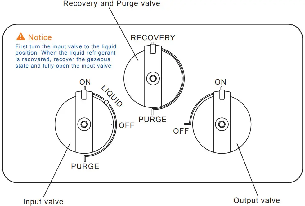 VIVOHOME VH1120 Refrigerant Recovery Machine - Purge valve