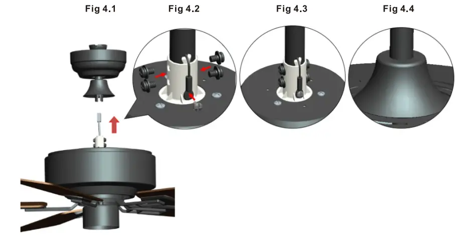 Install the Downrod and Canopy