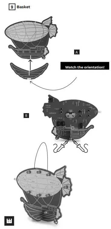 WHADDA WSL222 Retro Zeppelin Educational Soldering Kit - Fig 1