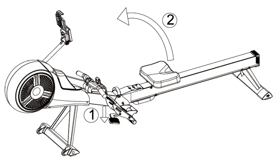 joroto mr60 rowing machine - Release Pad