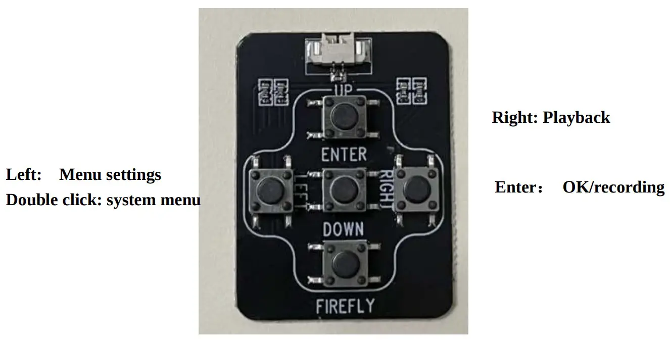 Hawkeye FPV 4K Thumb 3D Gyroflow Cam - key board