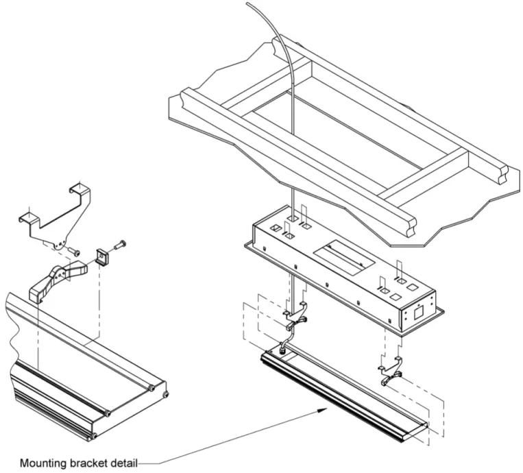 HEATSTRIP THH1800A Outdoor Radiant Heater - Flush mount enclosure