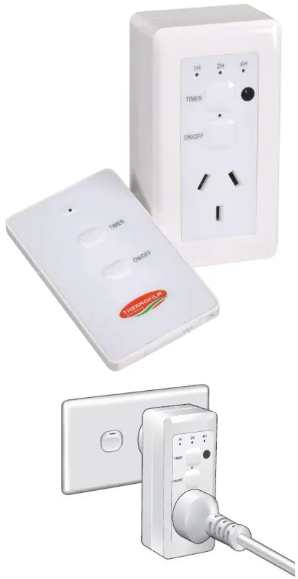 HEATSTRIP THH1800A Outdoor Radiant Heater - HEATSTRIP Plug