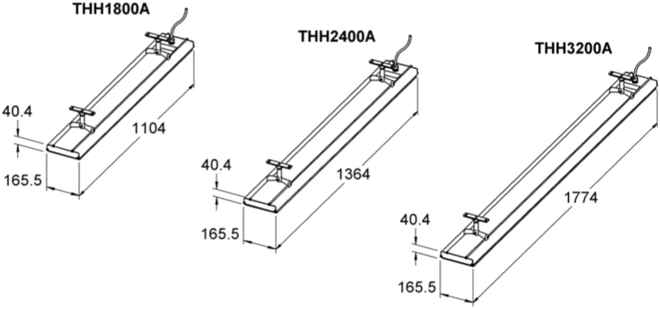 HEATSTRIP THH1800A Outdoor Radiant Heater - MODEL