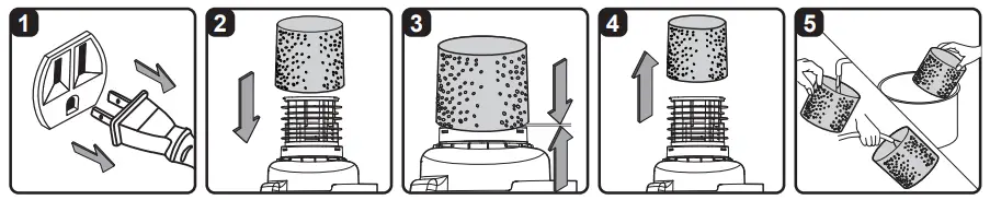 Vacmaster VJE1412SW 0201 Wet or Dry Shop Vacuum Cleaner - Remove 8