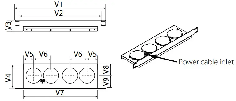 BLAUBERG Freshbox 110 Air Handling Unit - Mounting plate for Freshbox