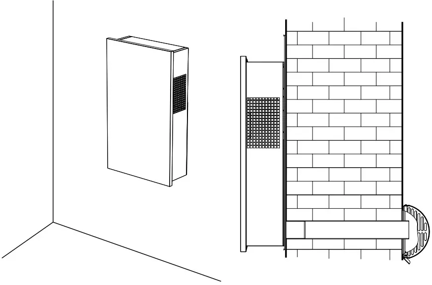 BLAUBERG Freshbox 110 Air Handling Unit - ducts installed