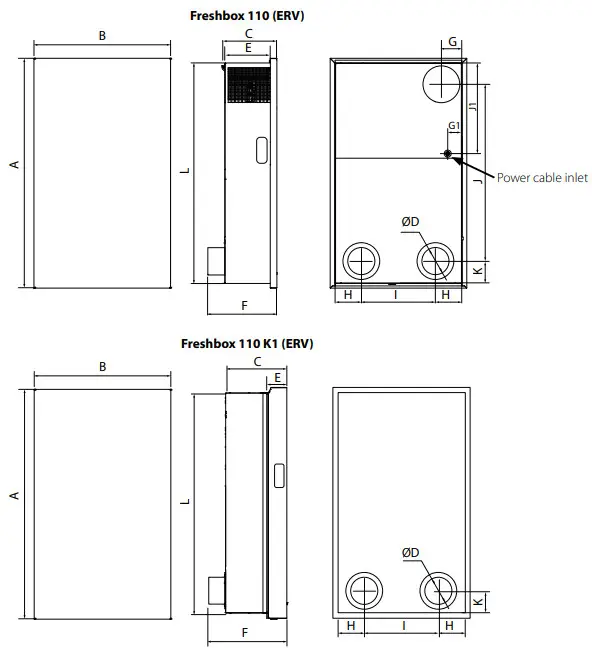 BLAUBERG Freshbox 110 Air Handling Unit - fig 1