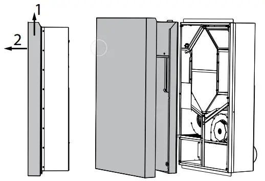 BLAUBERG Freshbox 110 Air Handling Unit - remove the decorative