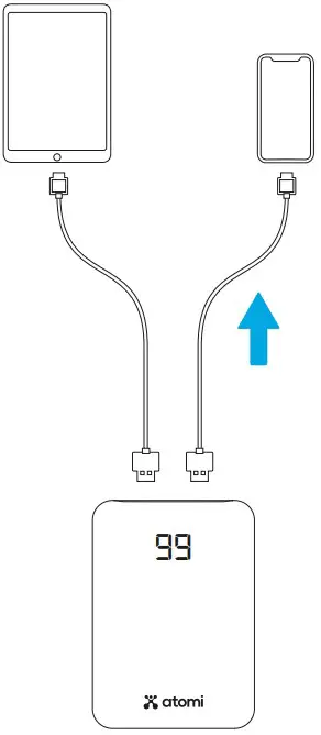 Charging with USB cable