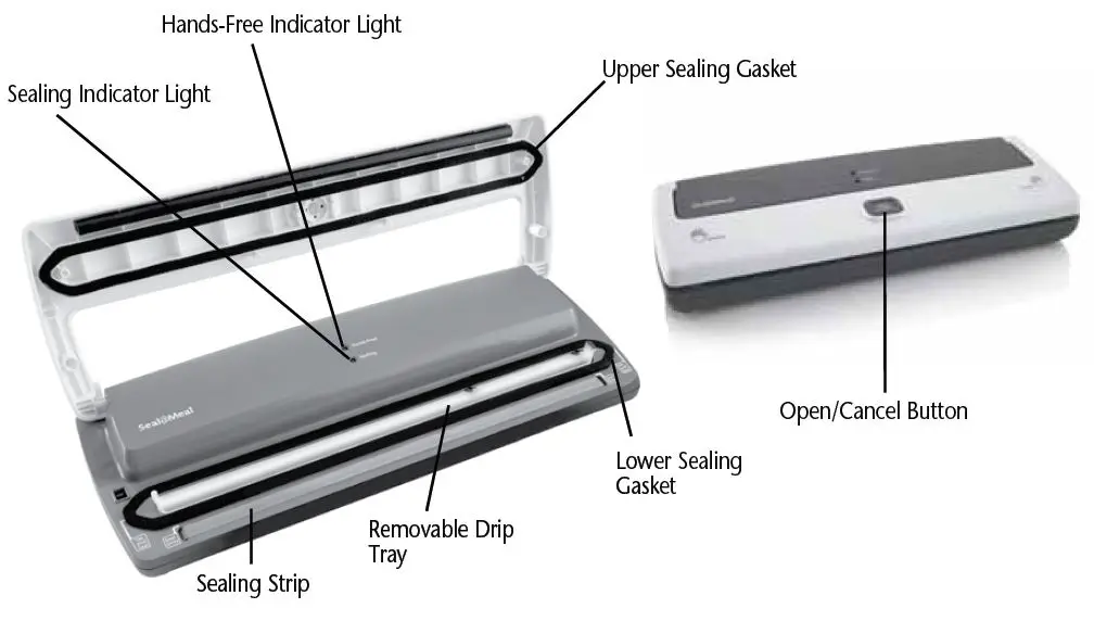 Seal-a-Meal-FSSMSL0160-000-Manual-Vacuum-Sealer-System-&-Starter-Bags-fig-1