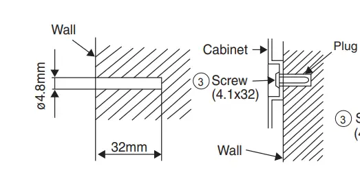 Fixing the indoor unit