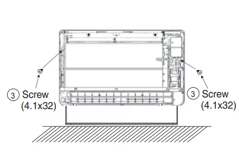 Fixing the indoor unit