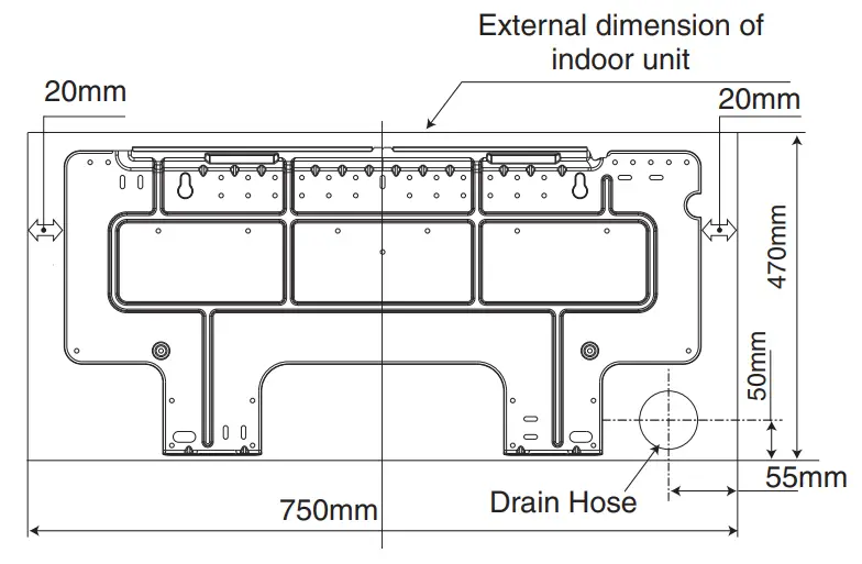 Fixing the indoor unit