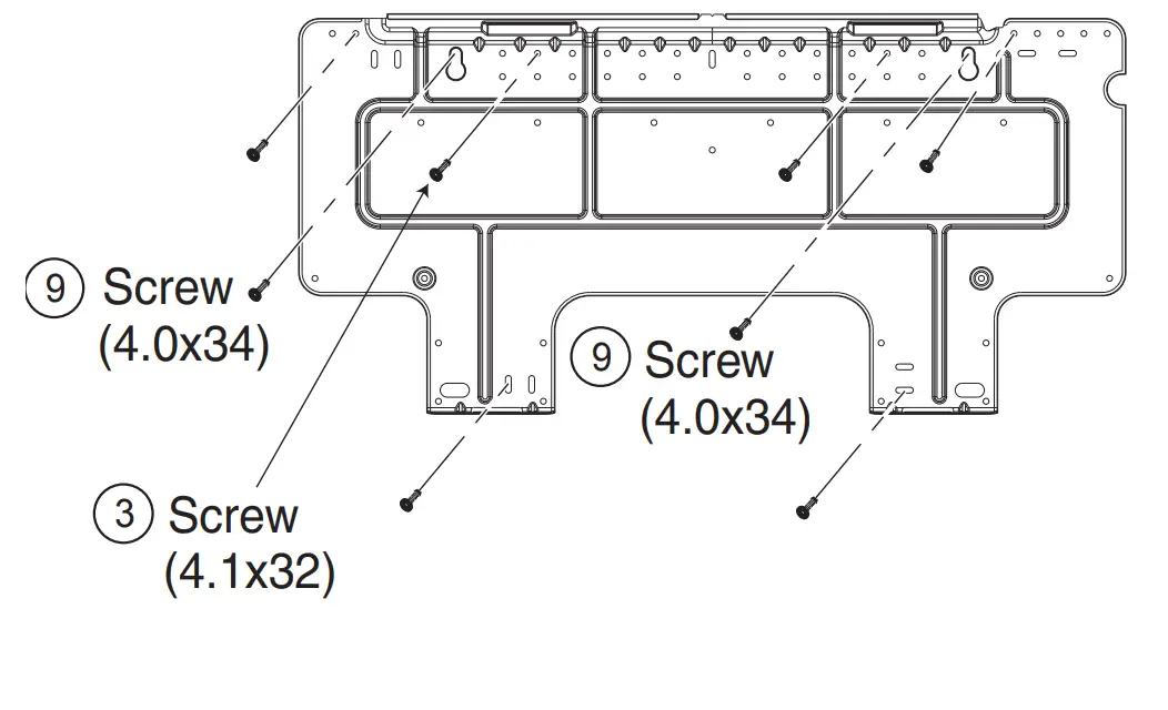 Fixing the indoor unit