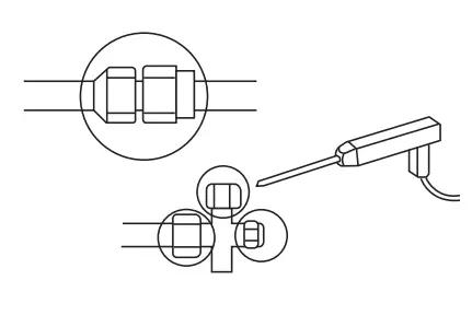 Installation of refrigerating pipes and air removal