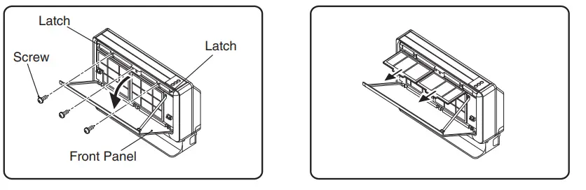 Removal and installation of front cover