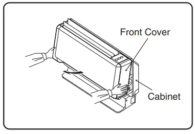 Removal and installation of front cover