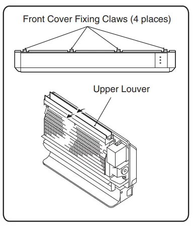 Removal and installation of front cover