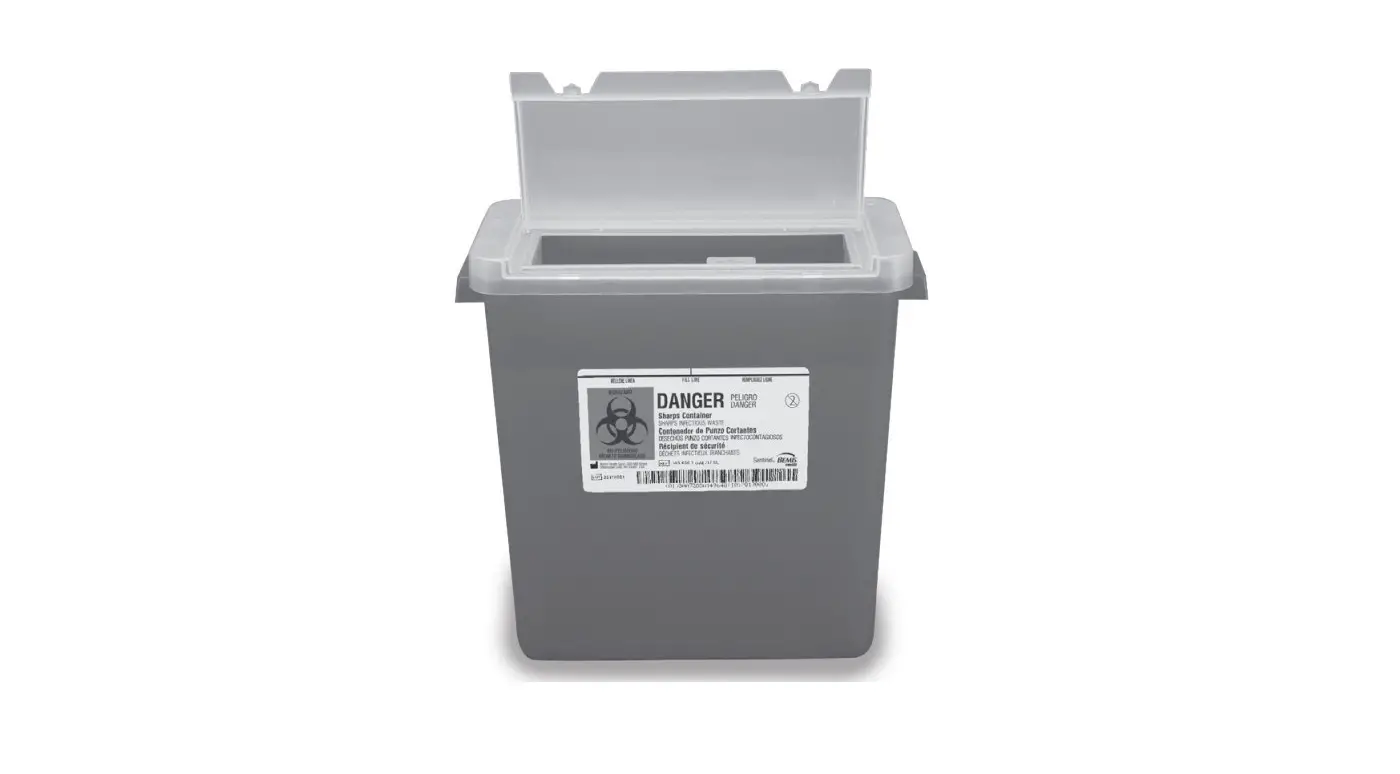 Bemis 303 3-gallon Sharps Container With Large Opening Lid Instruction Manual