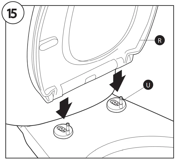 GERBER GTB20670 Wrightwood Two Piece Elongated Toilet - Install seat