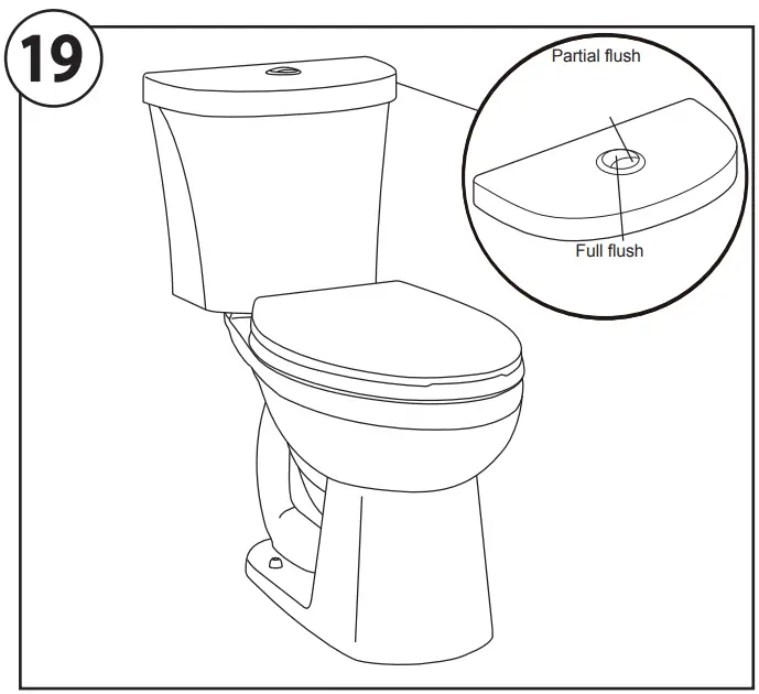 GERBER GTB20670 Wrightwood Two Piece Elongated Toilet - Installation completed