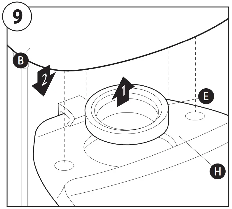 GERBER GTB20670 Wrightwood Two Piece Elongated Toilet - bowl gasket