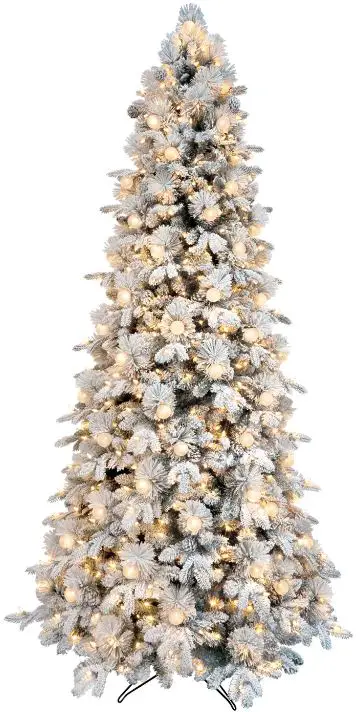 GE-23128LO-9-ft-Candlewood-Pine-Pre-lit-Traditional-Flocked-Artificial-Christmas-Tree-product